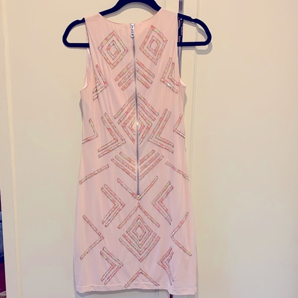 NWT French Connection Blush Sequin Dress size 6 - Picture 2 of 6